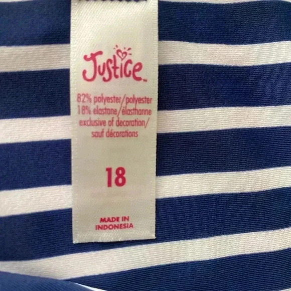 🆕Justice Reversible Swimsuit Girl  Size 18🆕 - Picture 6 of 7
